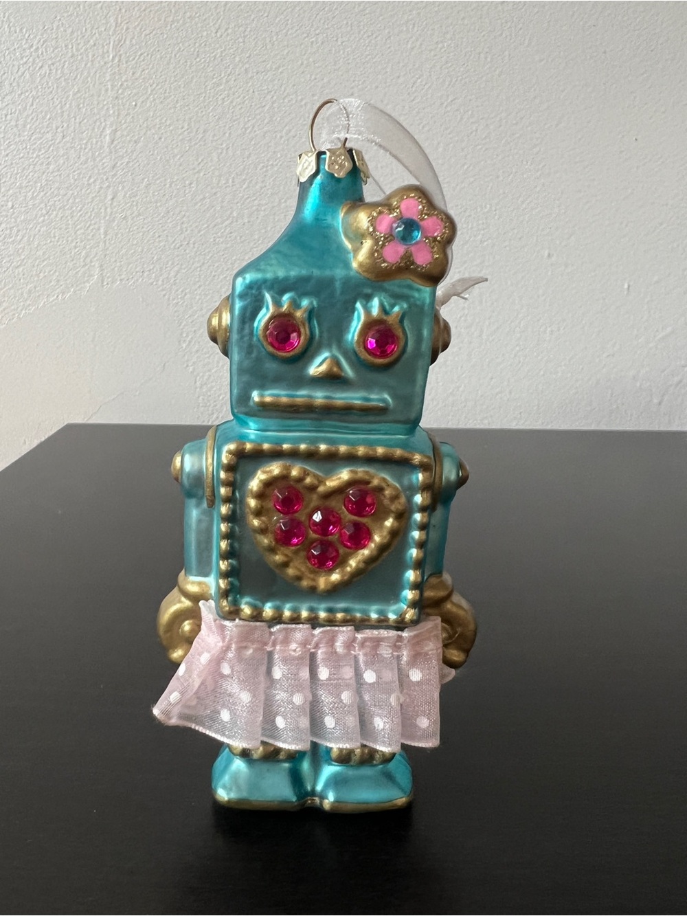 Betsey Johnson Blue Ornament Robot